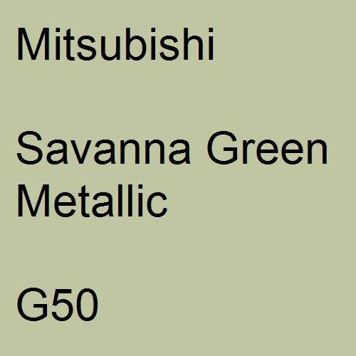 Mitsubishi, Savanna Green Metallic, G50.